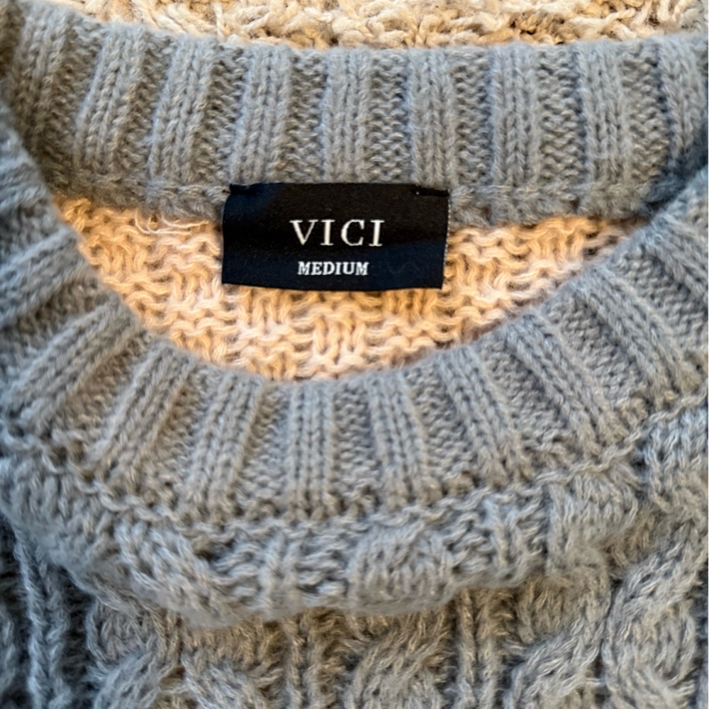 Vici Devina Cable Knit Colorblock Sweater Dress (Brand New Without Tags) - Picture 3 of 4
